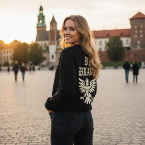 Bluza bez kaptura damska BE BRAVE