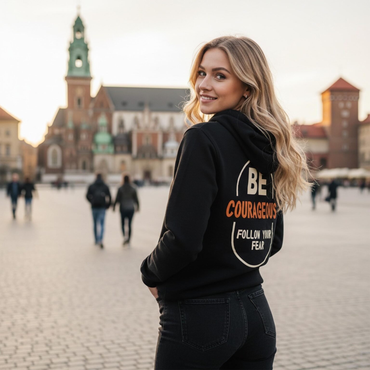 Bluza z kapturem damska BE COURAGEOUS