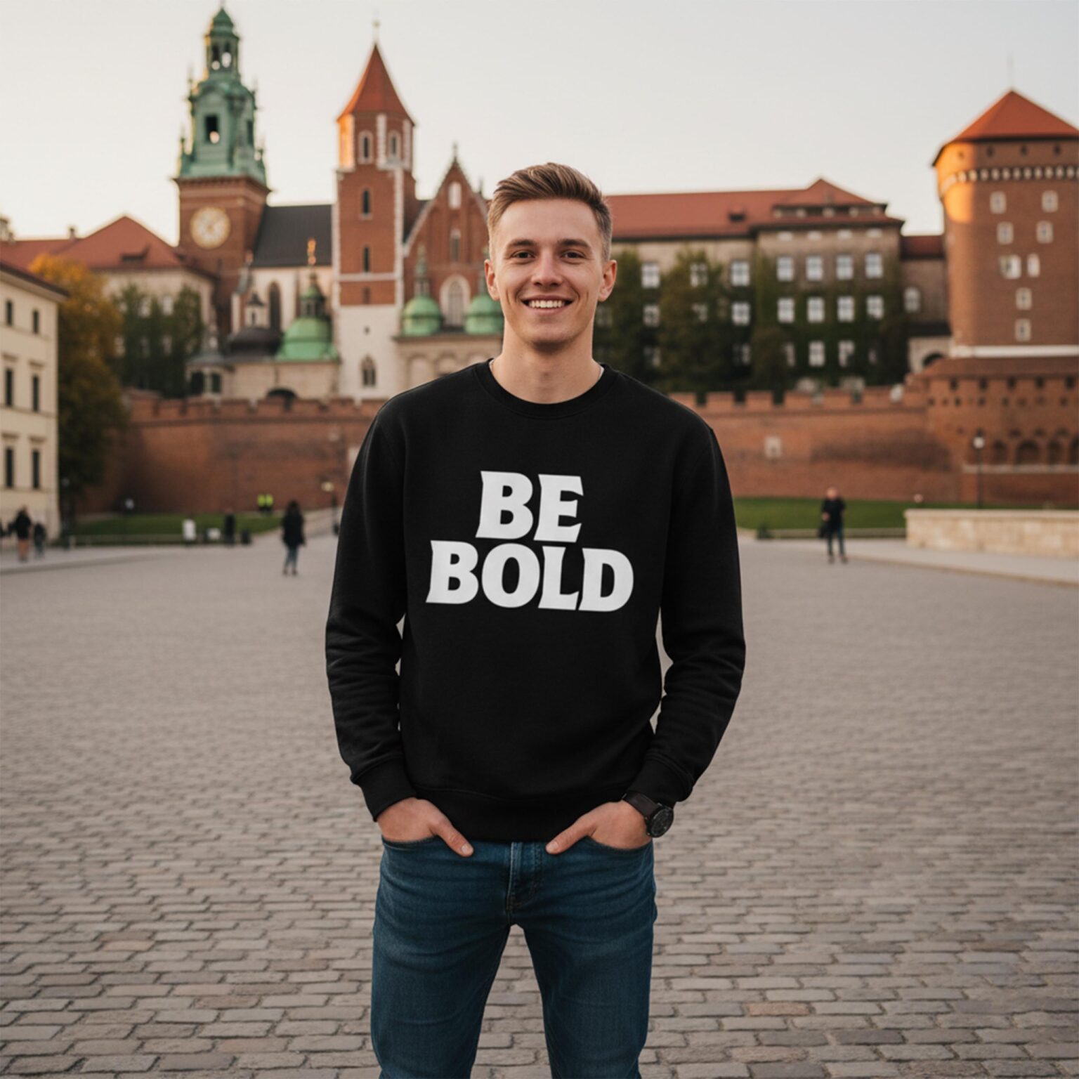Bluza bez kaptura męska BE BOLD