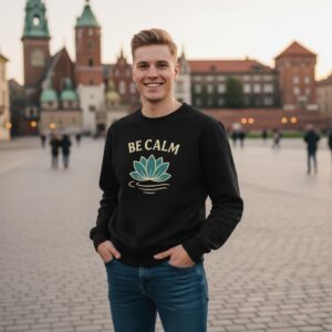 Bluza bez kaptura męska BE CALM