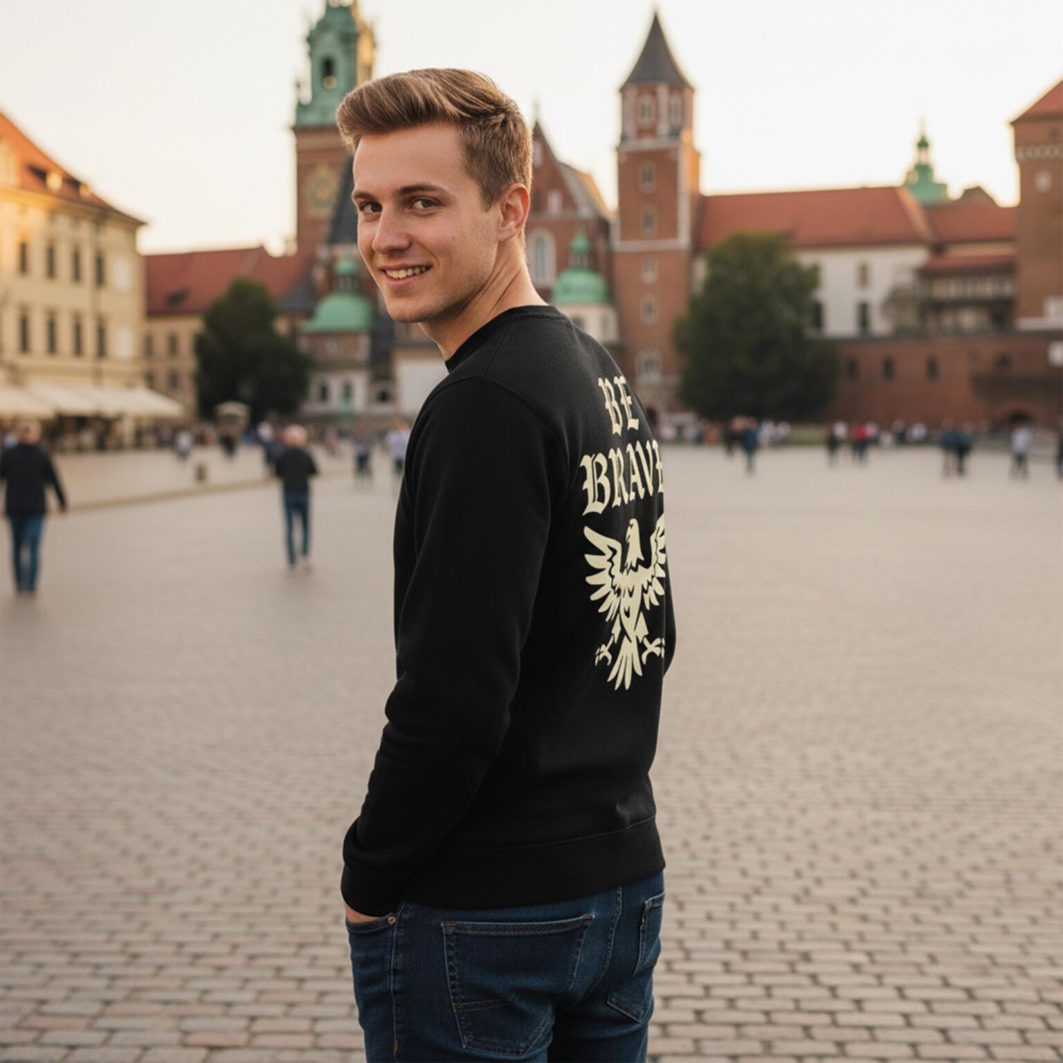 Bluza bez kaptura męska BE BRAVE