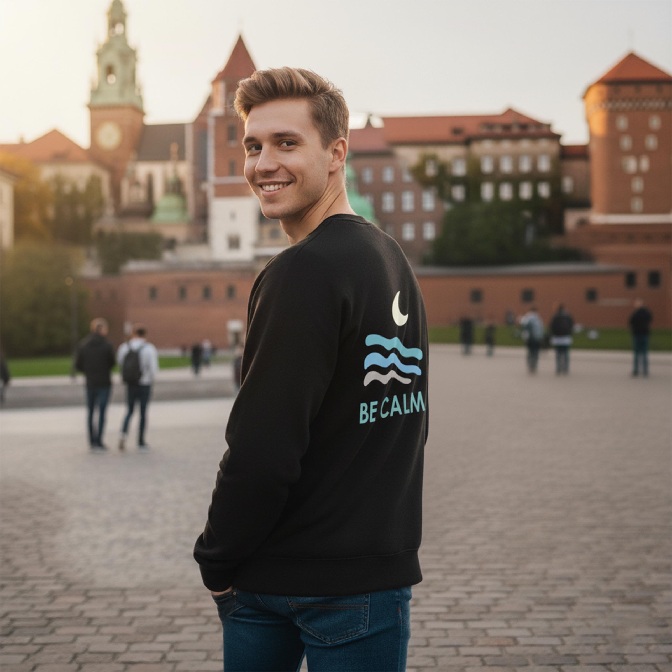 Bluza bez kaptura męska BE CALM2