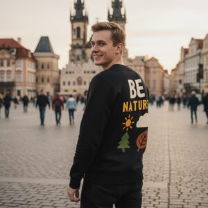 Bluza bez kaptura męska BE NATURE