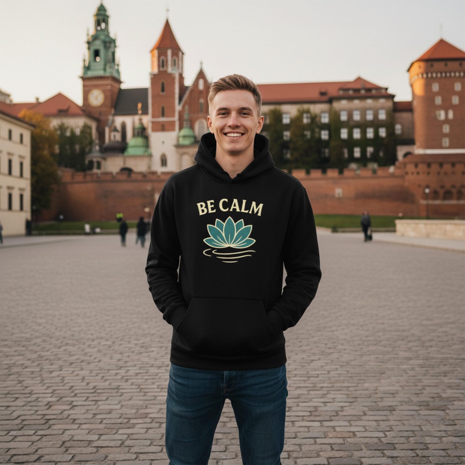 Bluza z kapturem męska BE CALM