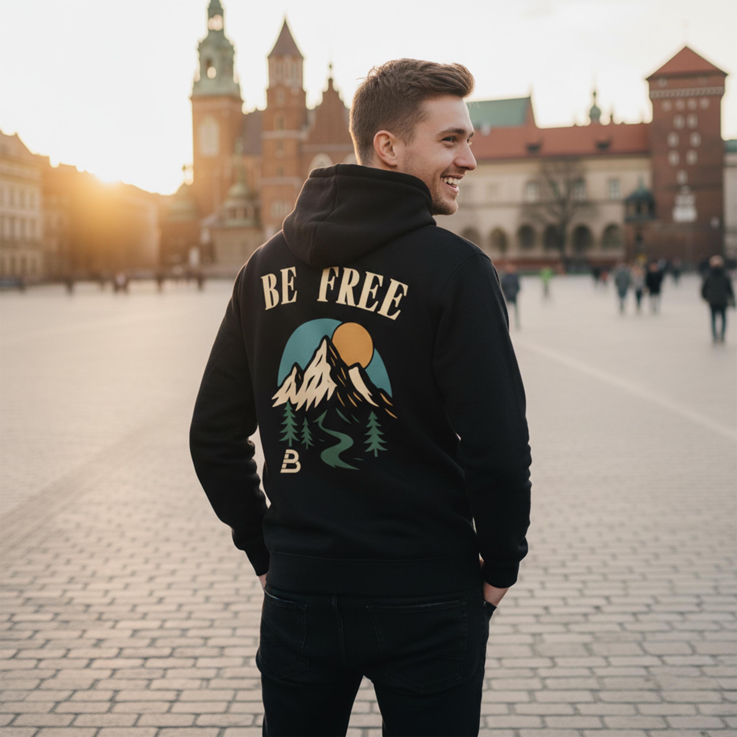 Bluza z kapturem męska BE FREE