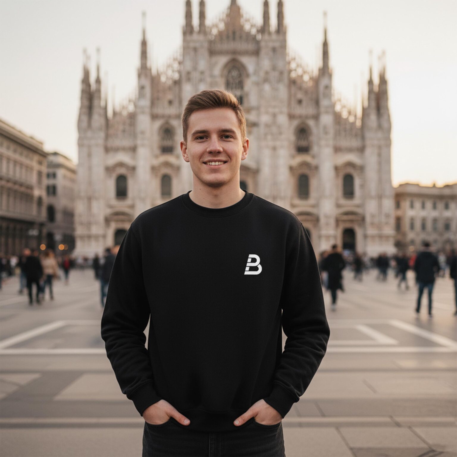 Bluza bez kaptura męska BE