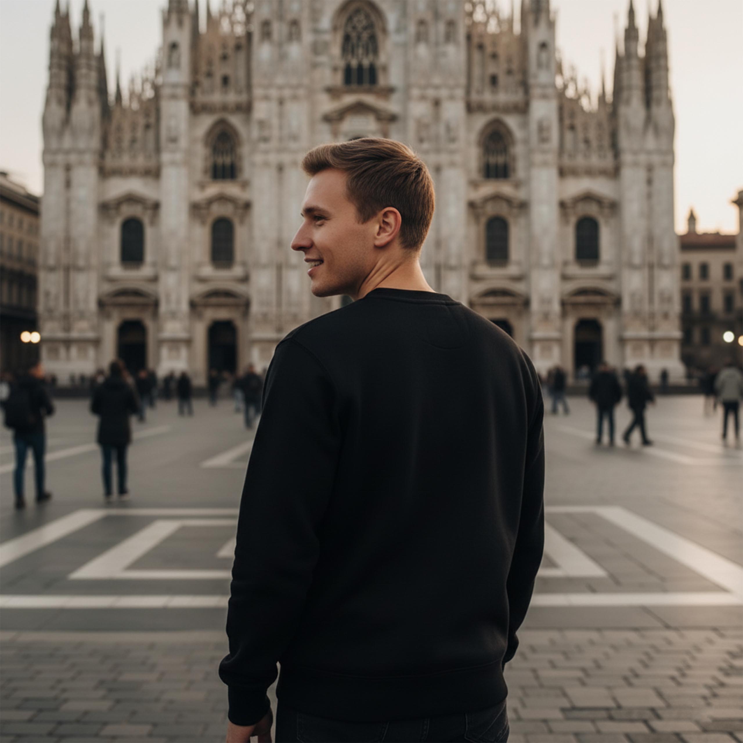 Bluza bez kaptura męska BE CALM - obrazek 2