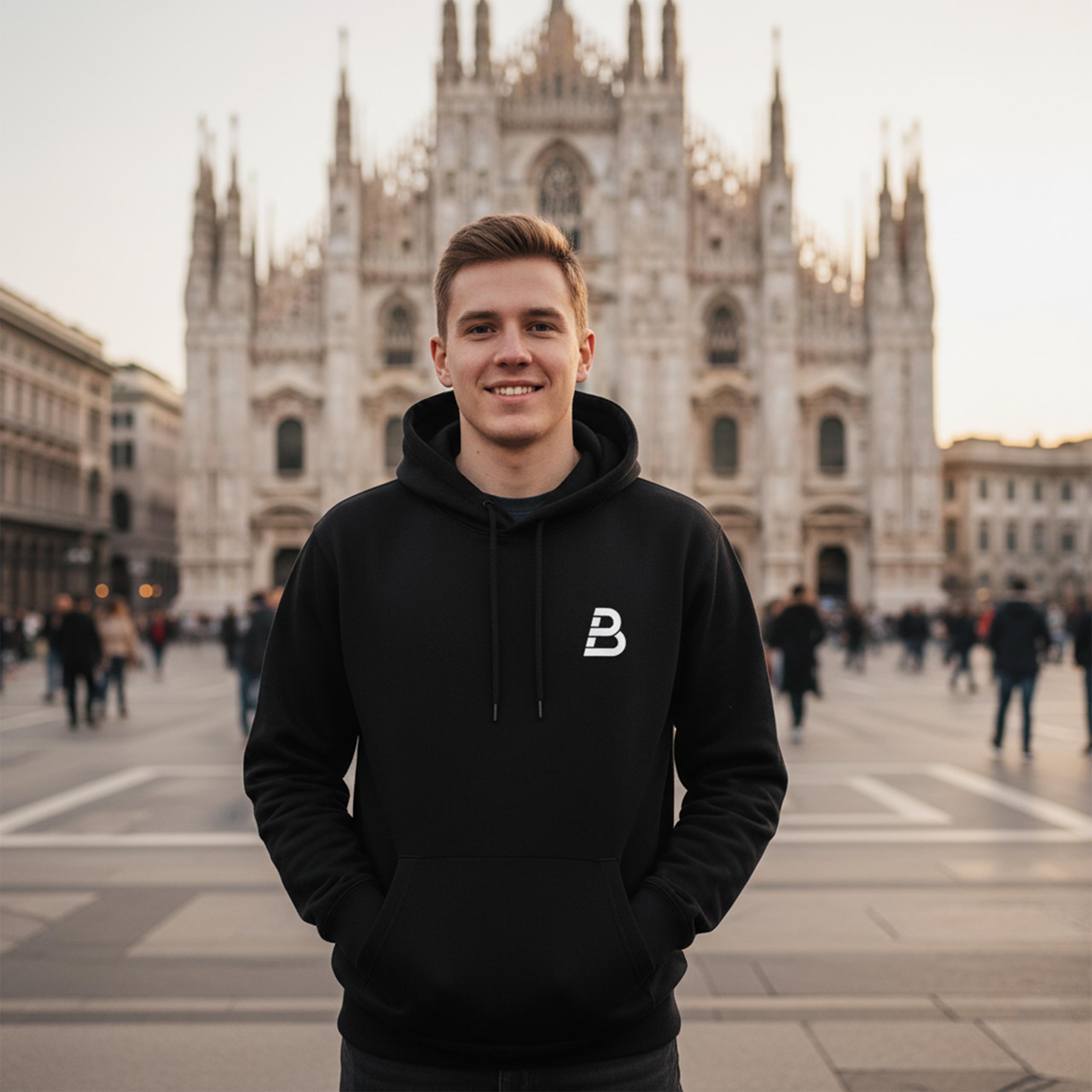 Bluza z kapturem męska BE BRAVE - obrazek 2